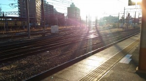東京駅へ続く線路