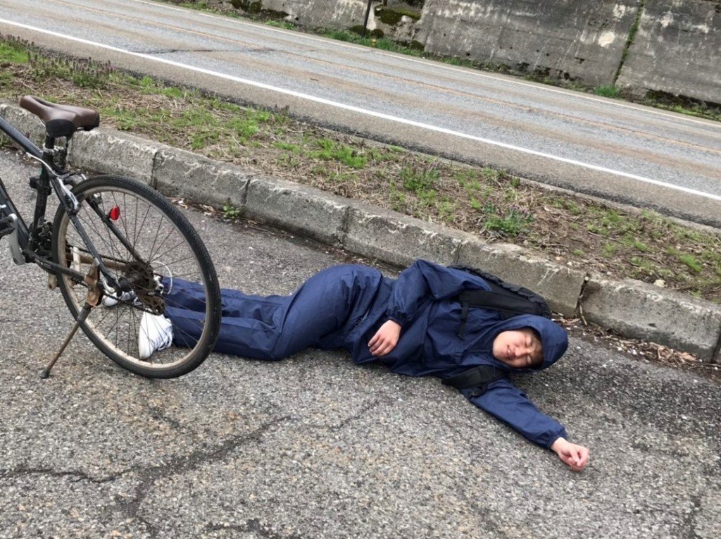 オークハウス入る前に景気づけに新潟から栃木に自転車で行こうとして途中で朽ちた瞬間1