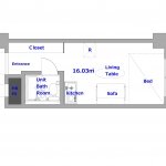 guesthouse sharehouse トーカン新宿第2キャステール floorplan1