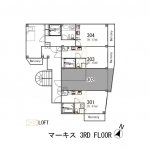guesthouse sharehouse マーキス floorplan3