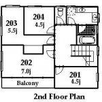 guesthouse sharehouse TACHIKAWA RETRO HOUSE floorplan2