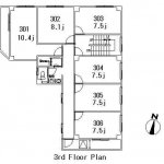 guesthouse sharehouse FLORA GARDEN AZABU floorplan3