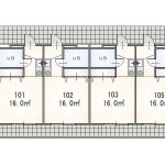 guesthouse sharehouse 오크 아파트 헤이와다이 floorplan1