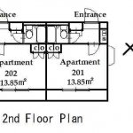 guesthouse sharehouse OAK APARTMENT NISHIDAI floorplan2