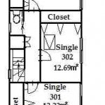 guesthouse sharehouse プレミアお花茶屋 floorplan3