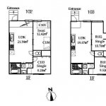 guesthouse sharehouse OAK TERRACE SANGENJAYA floorplan2