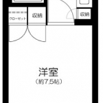 guesthouse sharehouse Sankyo Green Court Ochiai Ekimae Daiichi floorplan
