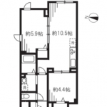 guesthouse sharehouse 엘파로 코마자와 공원 I floorplan