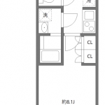 guesthouse sharehouse Azest Horikiri-Shobuen II floorplan