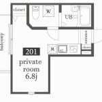 guesthouse sharehouse Terrasse Urbein Otsuka. floorplan