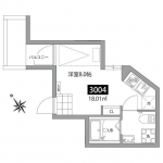 guesthouse sharehouse Terrasse du jardin Yoyogi Uehara floorplan