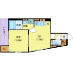 guesthouse sharehouse Leaf Village Shinjuku Wakamatsu floorplan