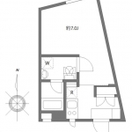 guesthouse sharehouse 루덴스 토키와다이 II floorplan