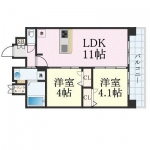 guesthouse sharehouse Pleasant Namba Devante floorplan