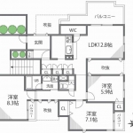 guesthouse sharehouse La Ruelle Sasazuka floorplan
