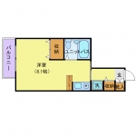 guesthouse sharehouse 쥬네팰리스 신마쓰도 제16호 floorplan