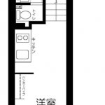 guesthouse sharehouse Live Flat Kuramae floorplan