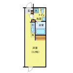 guesthouse sharehouse Fiore Kanamachi II floorplan