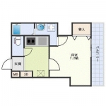 guesthouse sharehouse 포레스트 니시오지 고조 floorplan