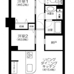 guesthouse sharehouse 제이파크 교엔 나이토초 floorplan