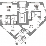 guesthouse sharehouse FABRIC Higashi-Nagasaki Residence floorplan
