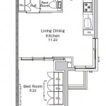 guesthouse sharehouse 프라우드 플랫 몬젠나카초 V floorplan
