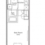 guesthouse sharehouse 프라우드 플랫 나카오이 floorplan