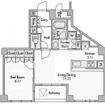 guesthouse sharehouse Prime Urban Akasaka floorplan