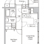 guesthouse sharehouse Prime Urban Tsukishima floorplan