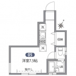 guesthouse sharehouse Grand Eggs Shin-Otsuka W floorplan
