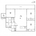guesthouse sharehouse Arpège Kugayama floorplan